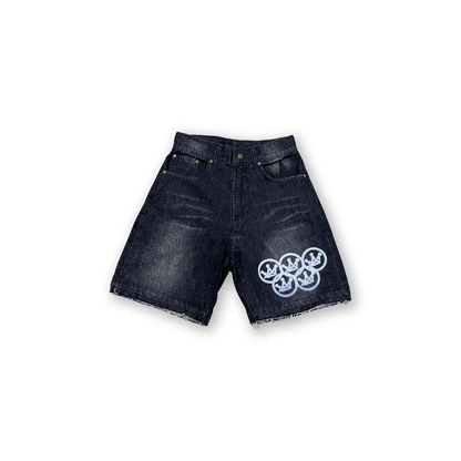 Black Denim Shorts